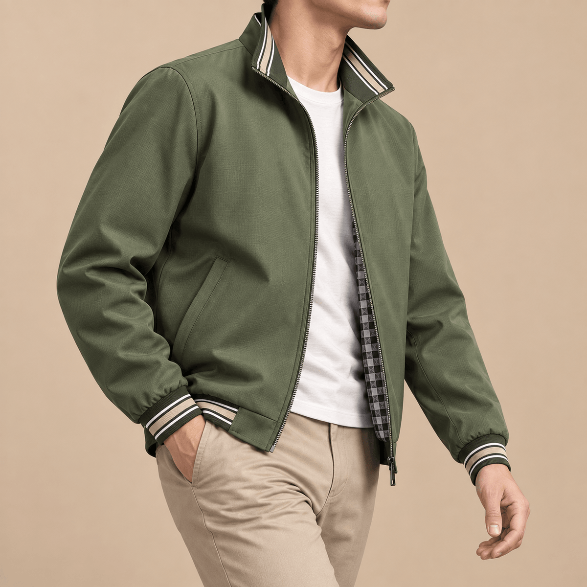 Men's Tristan Heritage Check-Lined Jacket