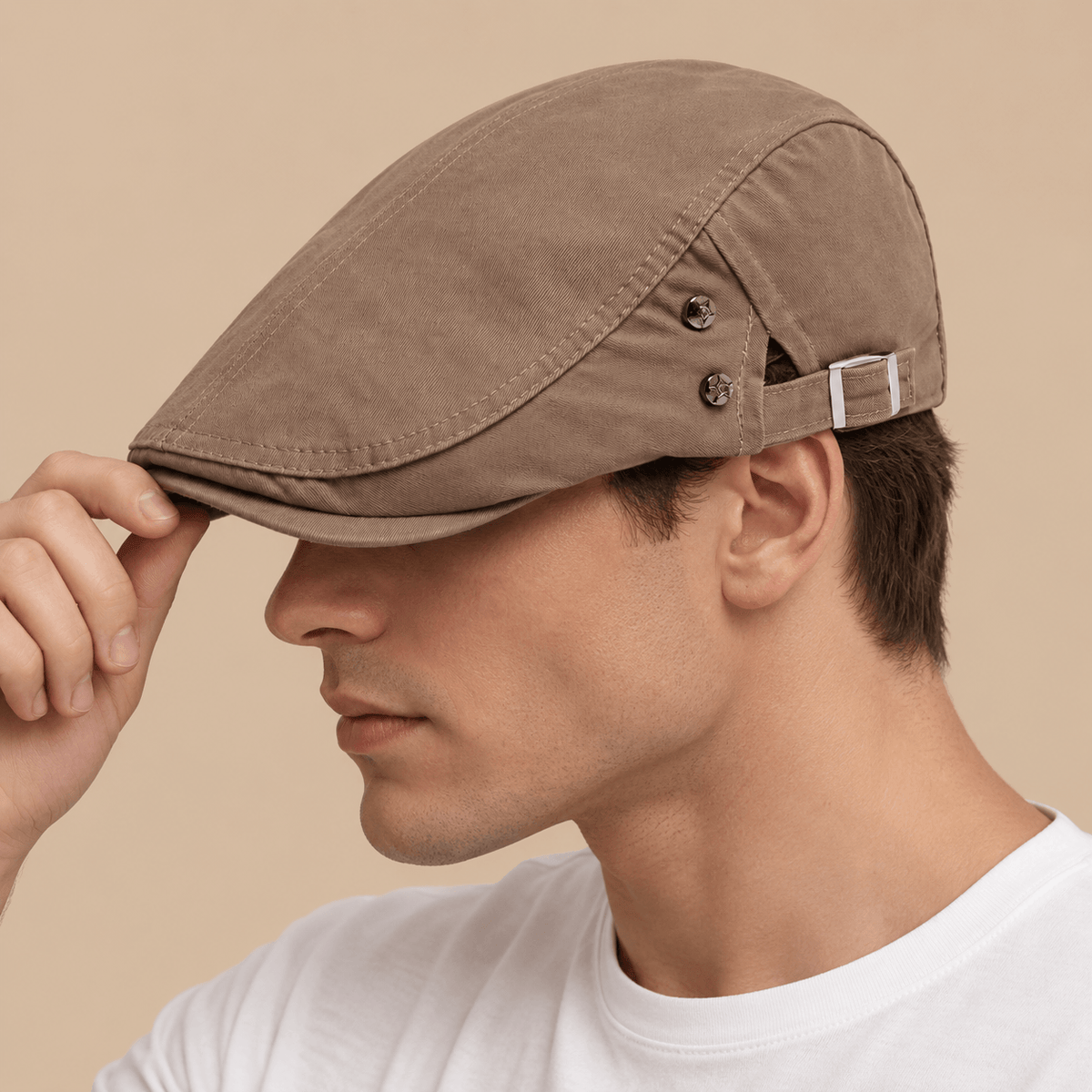 Men's Wesley Lightweight Cotton Driving Cap
