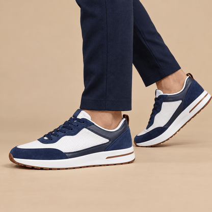Men's Evander Heritage Panelled Court Trainers