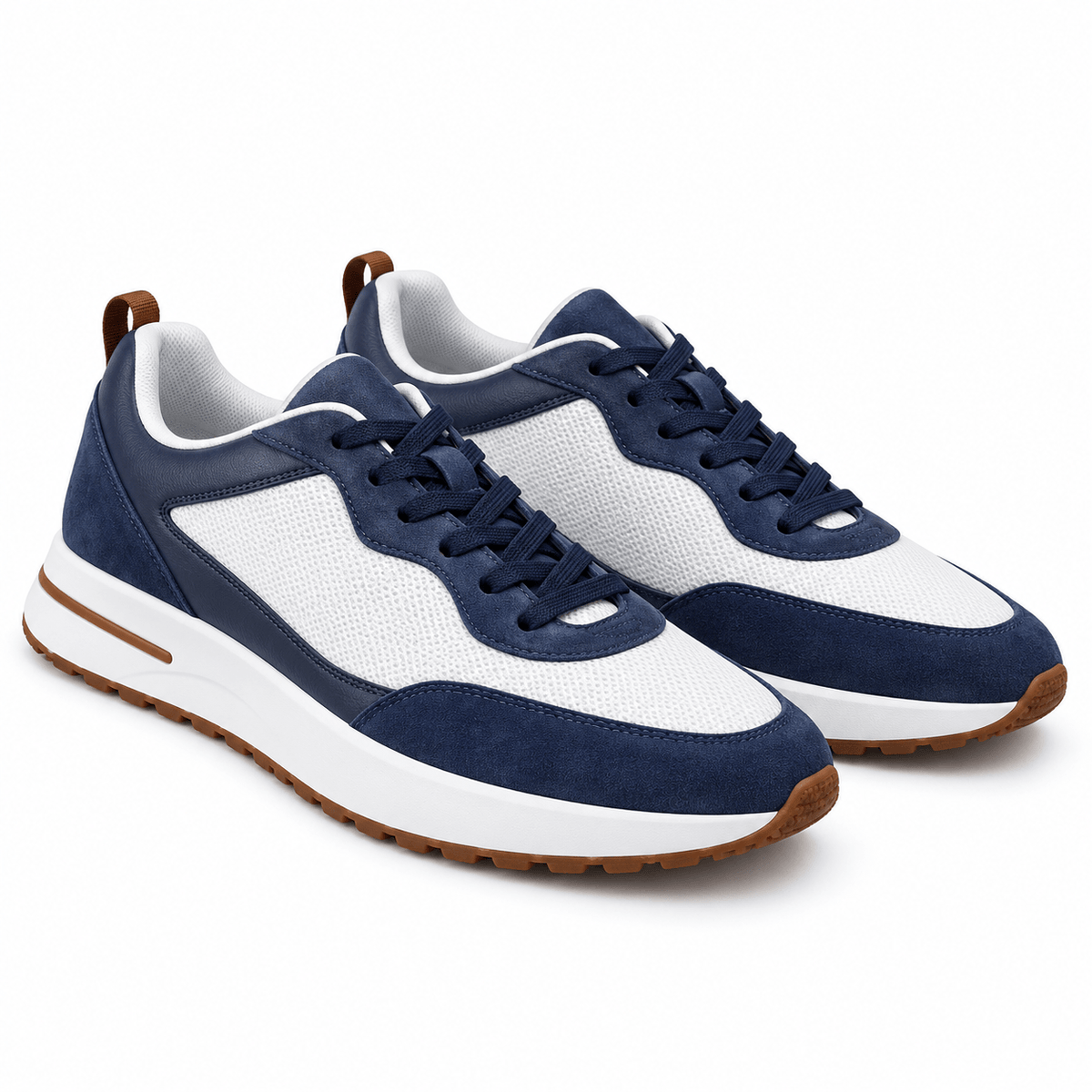 Men's Evander Heritage Panelled Court Trainers