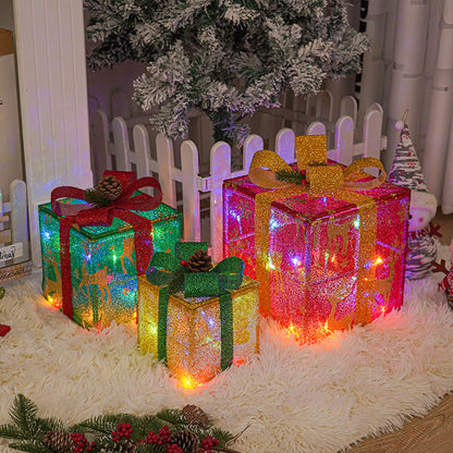 GlowGift™ – 3-Pack LED Christmas Gift Boxes