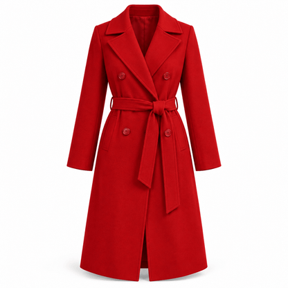 Women's Vivienne Belted Double-Breasted Longline Coat