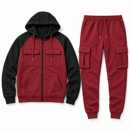 Men's Ronan Colour-Block Utility Tracksuit