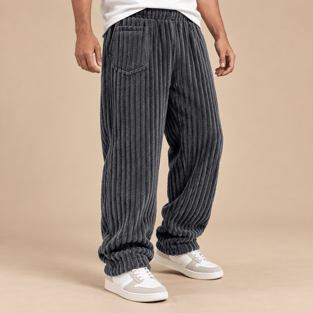 Men's Ronan Ribbed Corduroy Relaxed Trousers