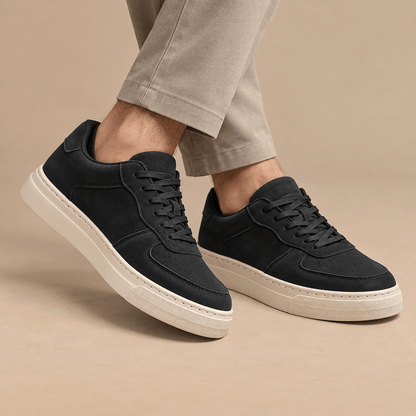Men's Rowan Suede-Style Platform Court Trainers