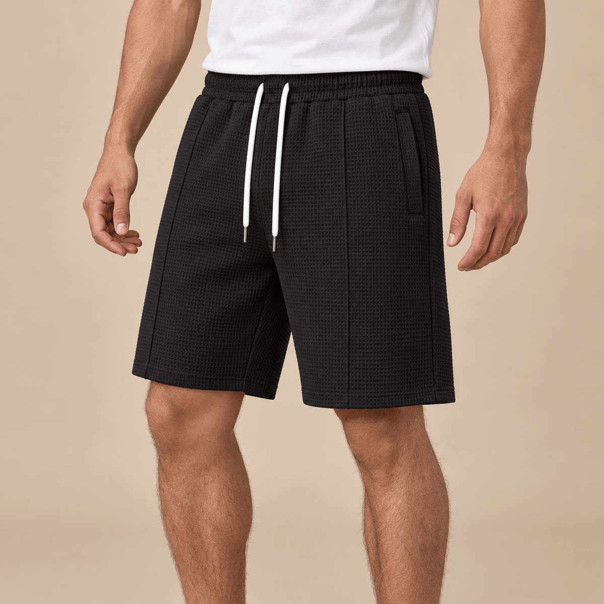 Men's Rowan Textured Drawstring Summer Shorts