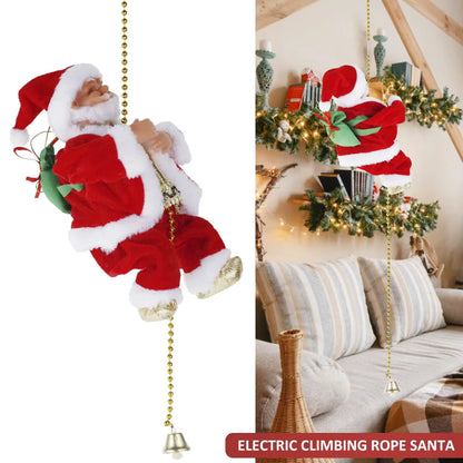 Climbing Santa Christmas Ornament