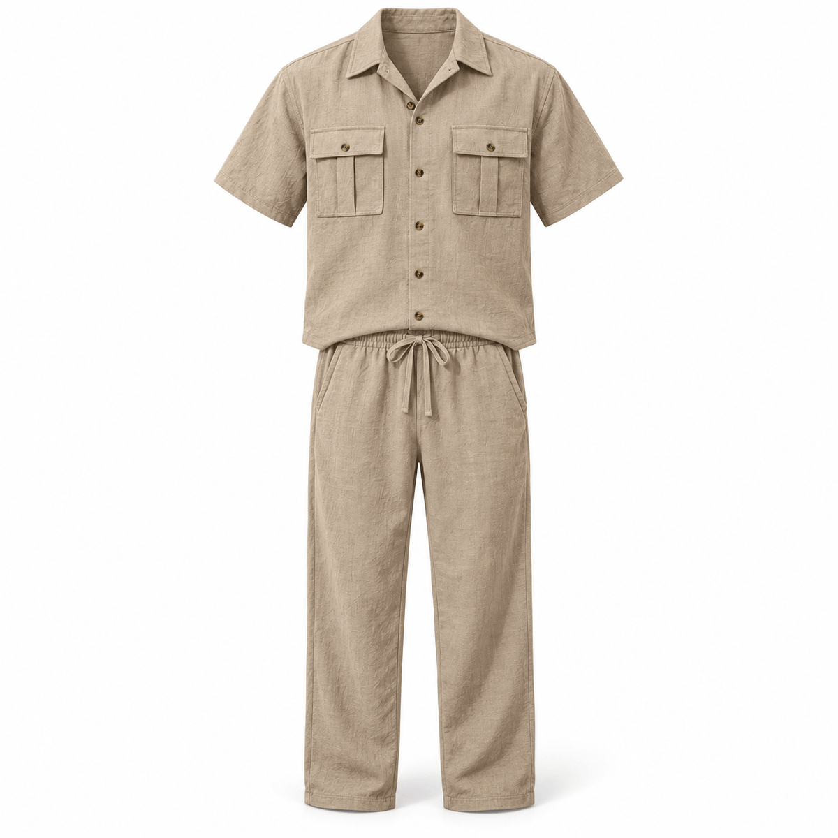 Men's Matteo Relaxed Linen-Style Trouser Set
