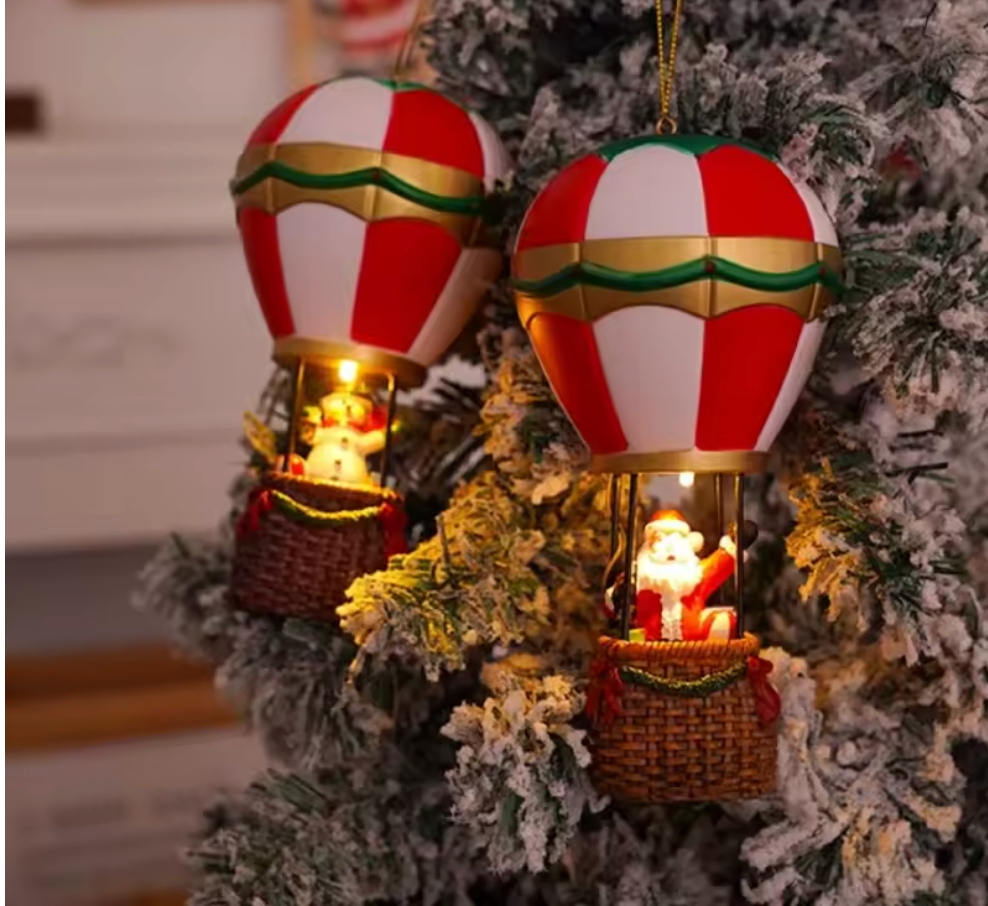 Luminous Hot Air Balloon Christmas Ornament