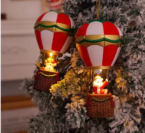 Luminous Hot Air Balloon Christmas Ornament