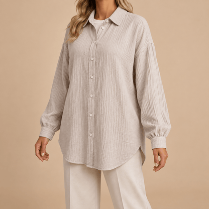 Women's Seraphine Embellished Eye Beach Cover-Up Shirt