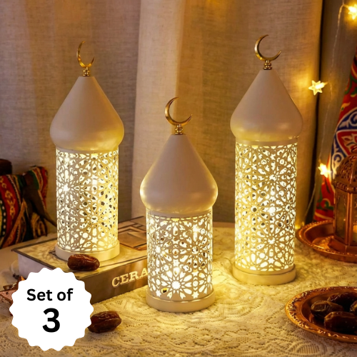 Ramadan Decorative LED Lantern - Set of 3