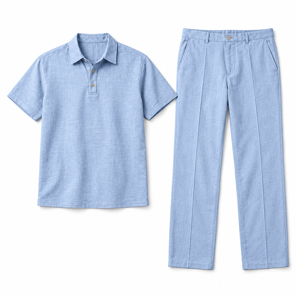 Men's Soren Relaxed Linen Polo Co-Ord Set