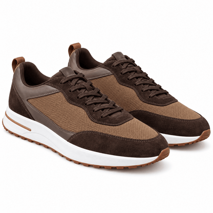Men's Evander Heritage Panelled Court Trainers