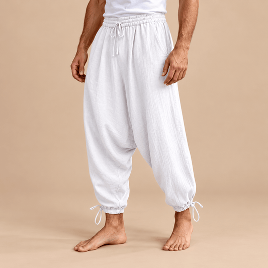 Men's Tavian Relaxed Linen Harem Trousers