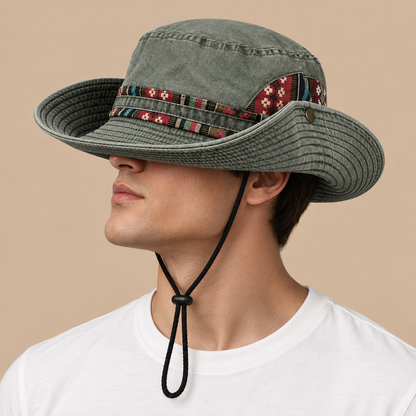 Unisex Everest Embroidered Adventure Boonie Hat