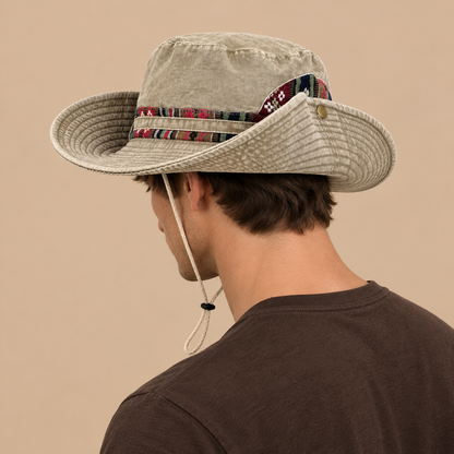 Unisex Everest Embroidered Adventure Boonie Hat