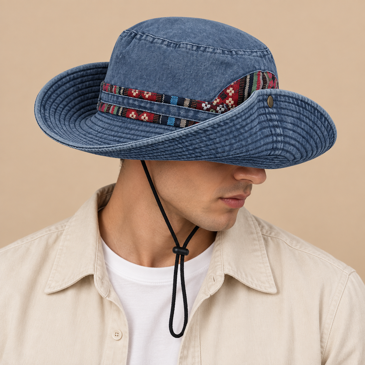 Unisex Everest Embroidered Adventure Boonie Hat