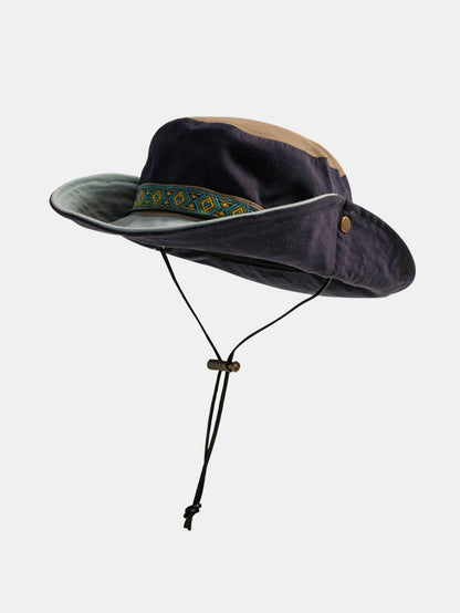 Unisex Orson Woven-Trim Explorer Hat