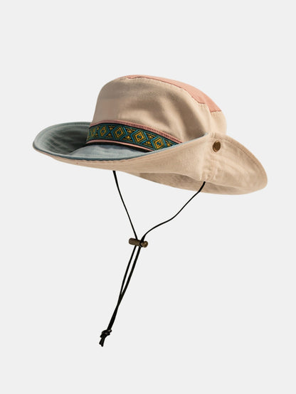 Unisex Orson Woven-Trim Explorer Hat