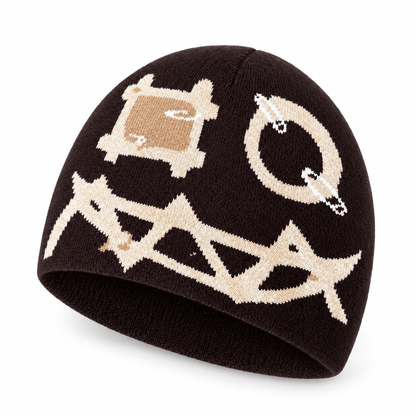 Unisex Salem Distressed Ghost Knit Beanie