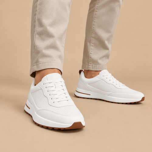 Men's Evander Heritage Panelled Court Trainers