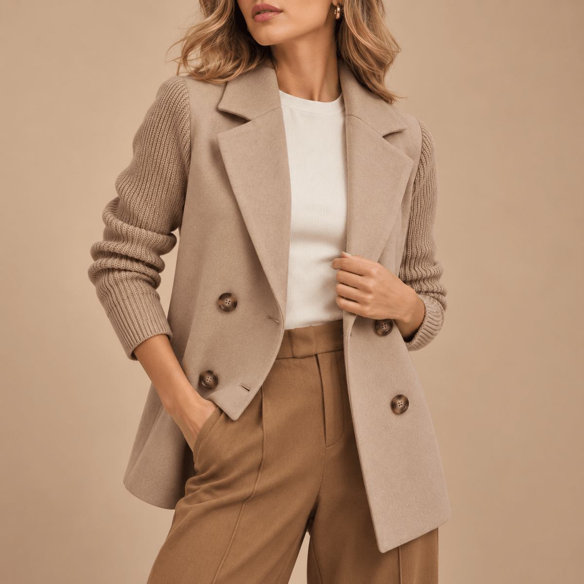 Women's Amara Wool-Blend Tailored Jacket