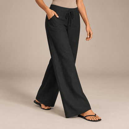 Women's Amelie Breezy Wide-Leg Linen Trousers