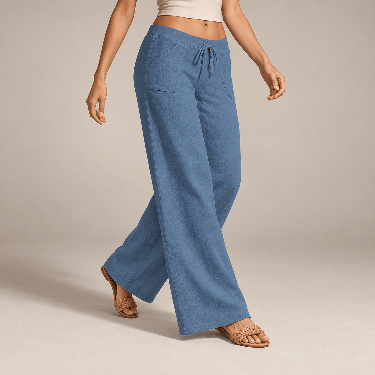 Women's Amelie Breezy Wide-Leg Linen Trousers