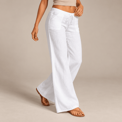 Women's Amelie Breezy Wide-Leg Linen Trousers