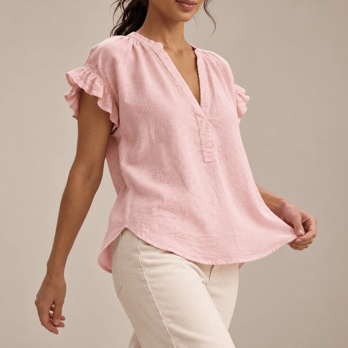 Women's Aurelia Breezy Ruffle-Sleeve Blouse
