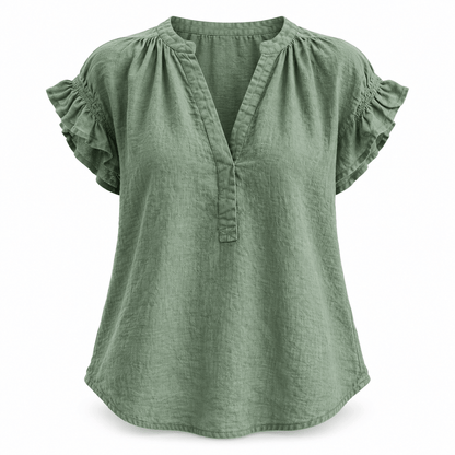 Women's Aurelia Breezy Ruffle-Sleeve Blouse