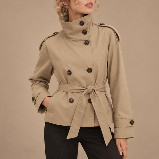 Women's Aveline Funnel-Neck Trench Jacket