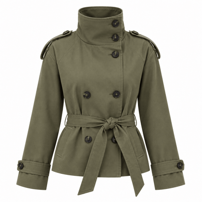 Women's Aveline Funnel-Neck Trench Jacket