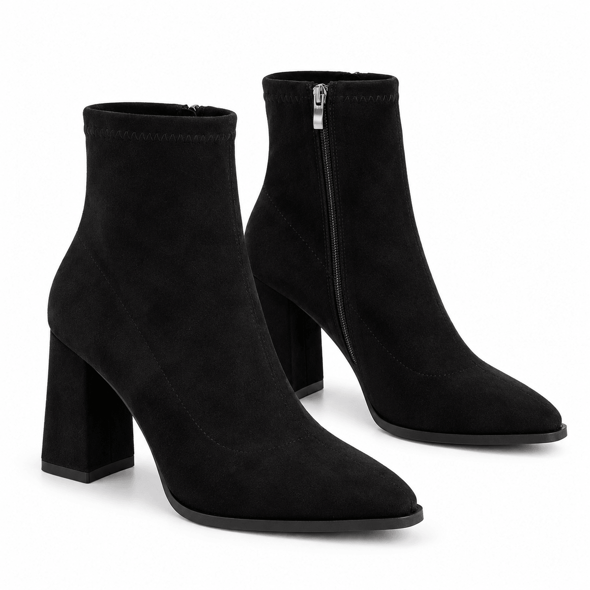 Women's Celeste Sleek Leather Heeled Ankle Boots