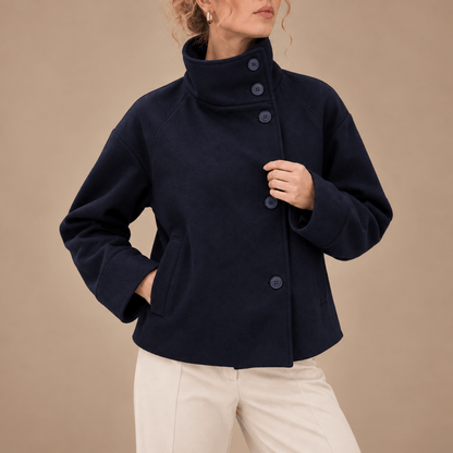 Women's Celeste Textured Funnel-Neck Jacket