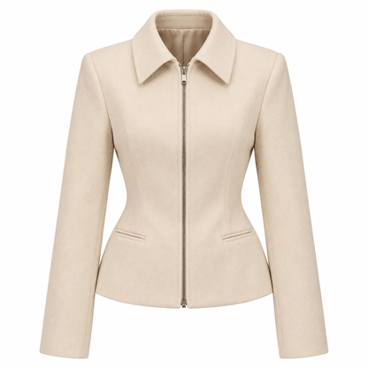 Women's Delphine Cinched-Waist Zip Jacket