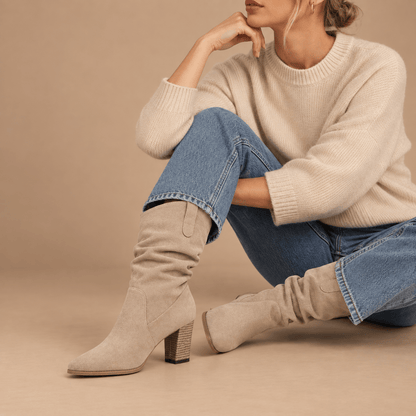 Women's Elara Faux Suede Mid-Calf Boots