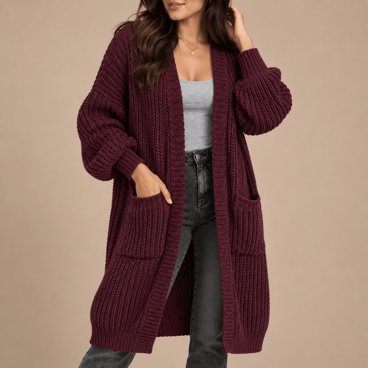 Women's Elara Oversized Duster Cardigan