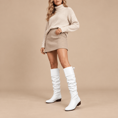 Women's Elara Slouch Leather-Look Boots