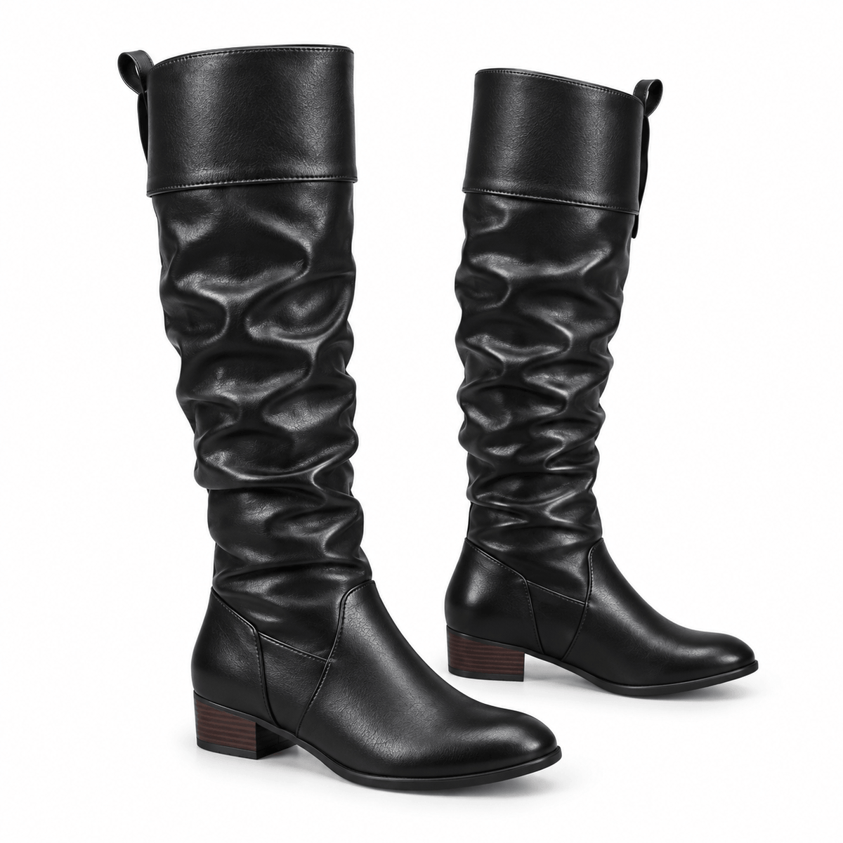 Women's Elara Slouch Leather-Look Boots