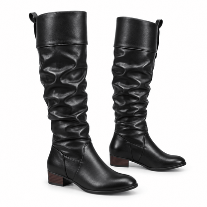 Women's Elara Slouch Leather-Look Boots