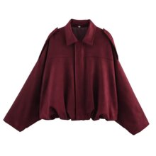 Women's Elara Suede-Style Balloon Jacket