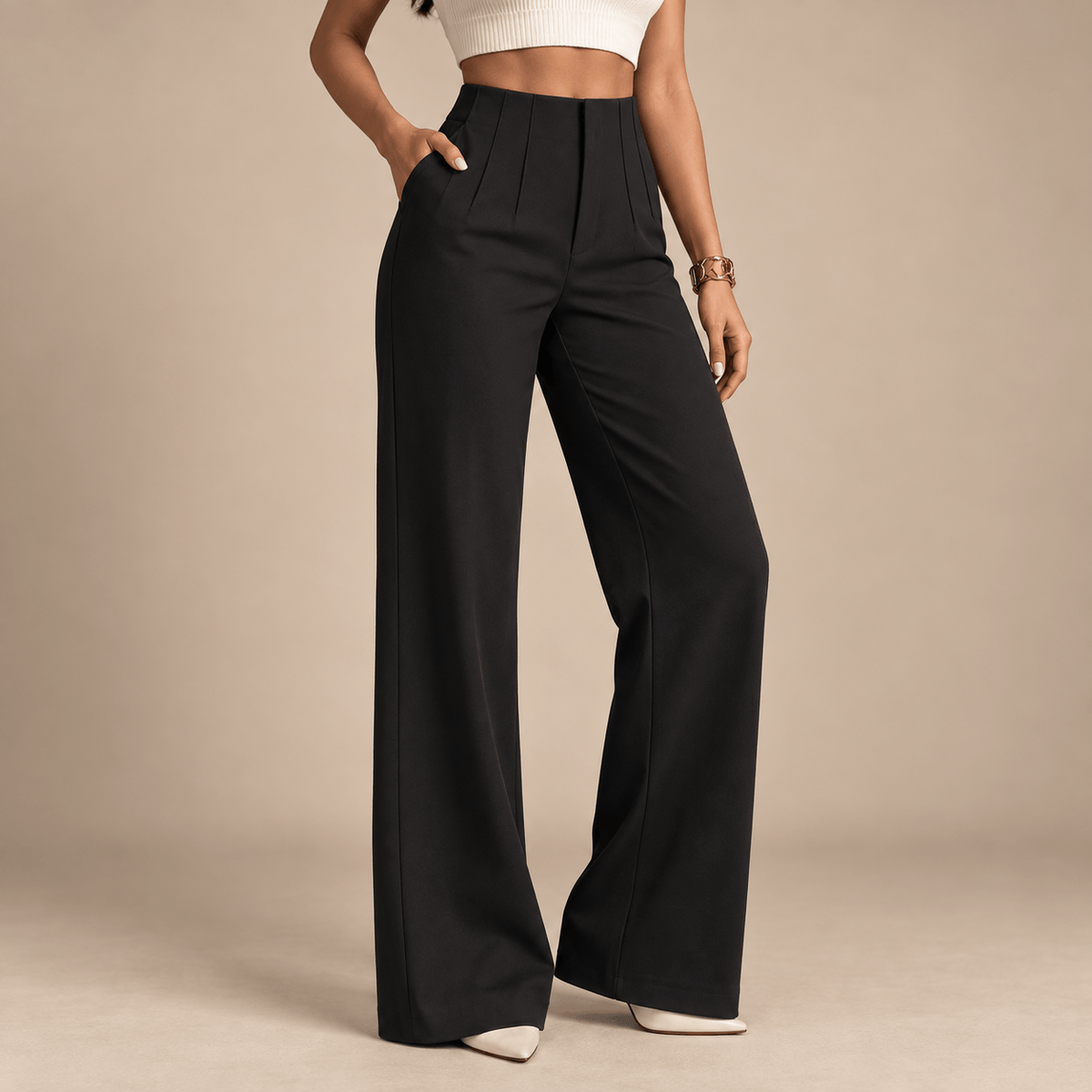 Women's Elara Tailored Wide-Leg Trousers