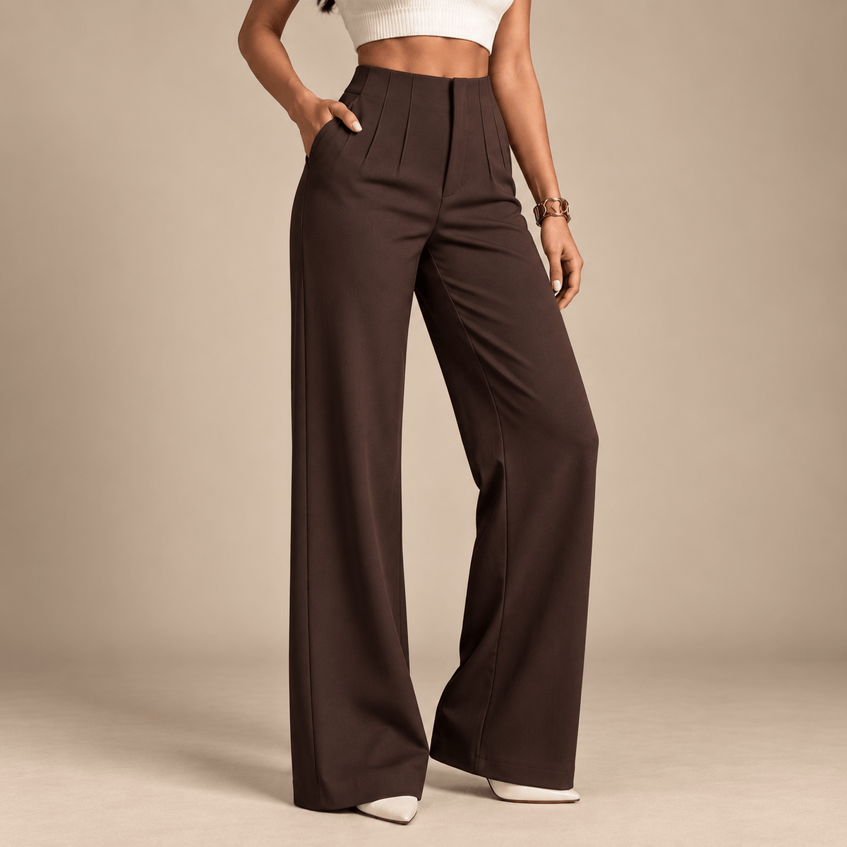 Women's Elara Tailored Wide-Leg Trousers