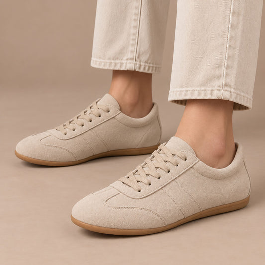 Women's Elodie Suede-Look Gum-Sole Trainers