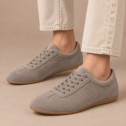 Women's Elodie Suede-Look Gum-Sole Trainers