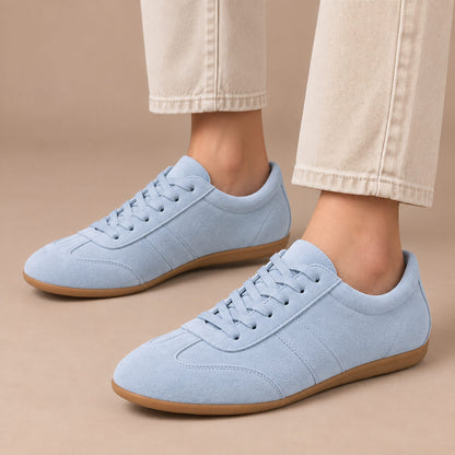 Women's Elodie Suede-Look Gum-Sole Trainers