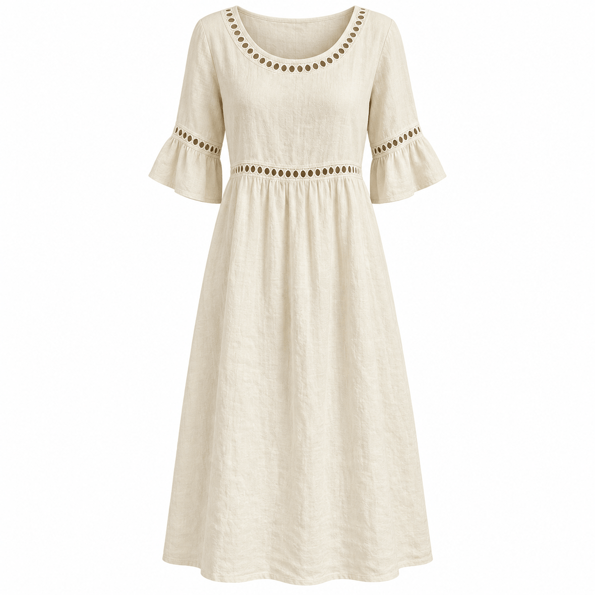 Women's Elowen Breezy Linen-Blend Midi Dress