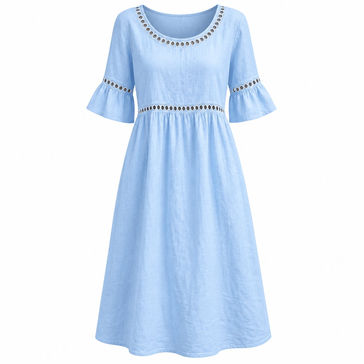 Women's Elowen Breezy Linen-Blend Midi Dress